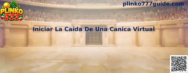 Interfaz de Plinko 777 para iniciar la caída de una canica virtual