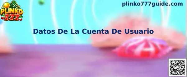 Datos De La Cuenta De Usuario en Plinko 777